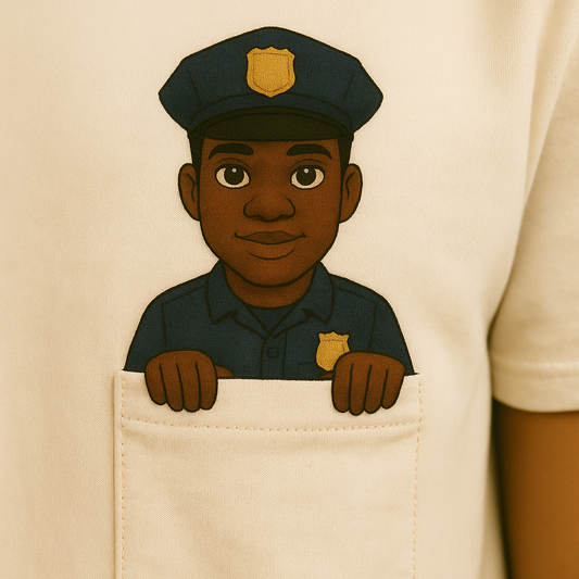 Classic Pocket Person Tee - Police Officer