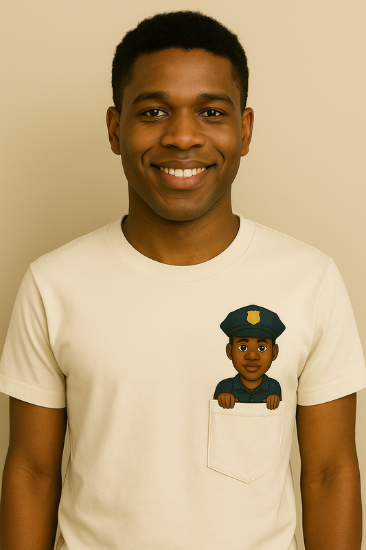 Classic Pocket Person Tee - Police Officer