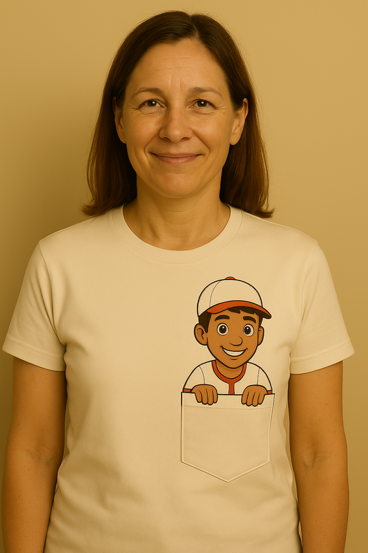 Classic Pocket Person Tee - Baseball Player