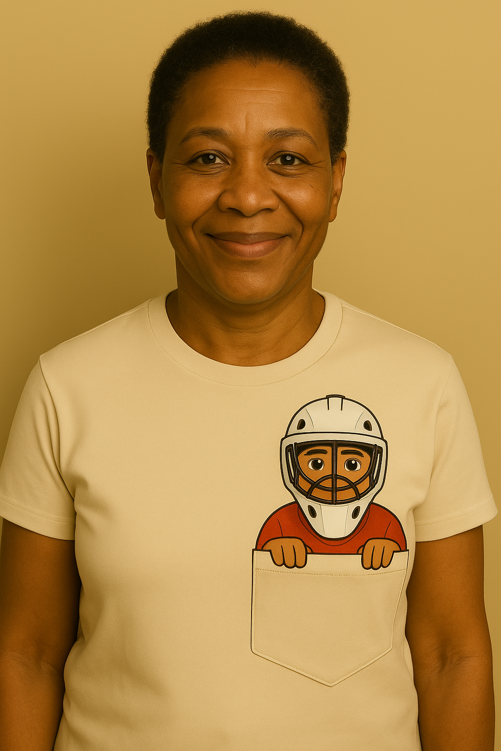 Classic Pocket Person Tee -  Hockey Player