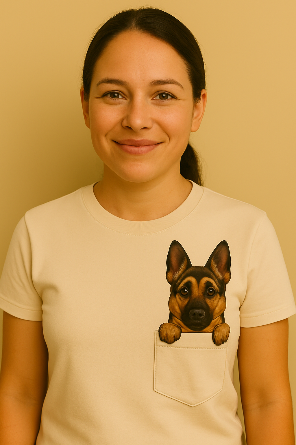 Classic Pocket Person Tee - German Shepard