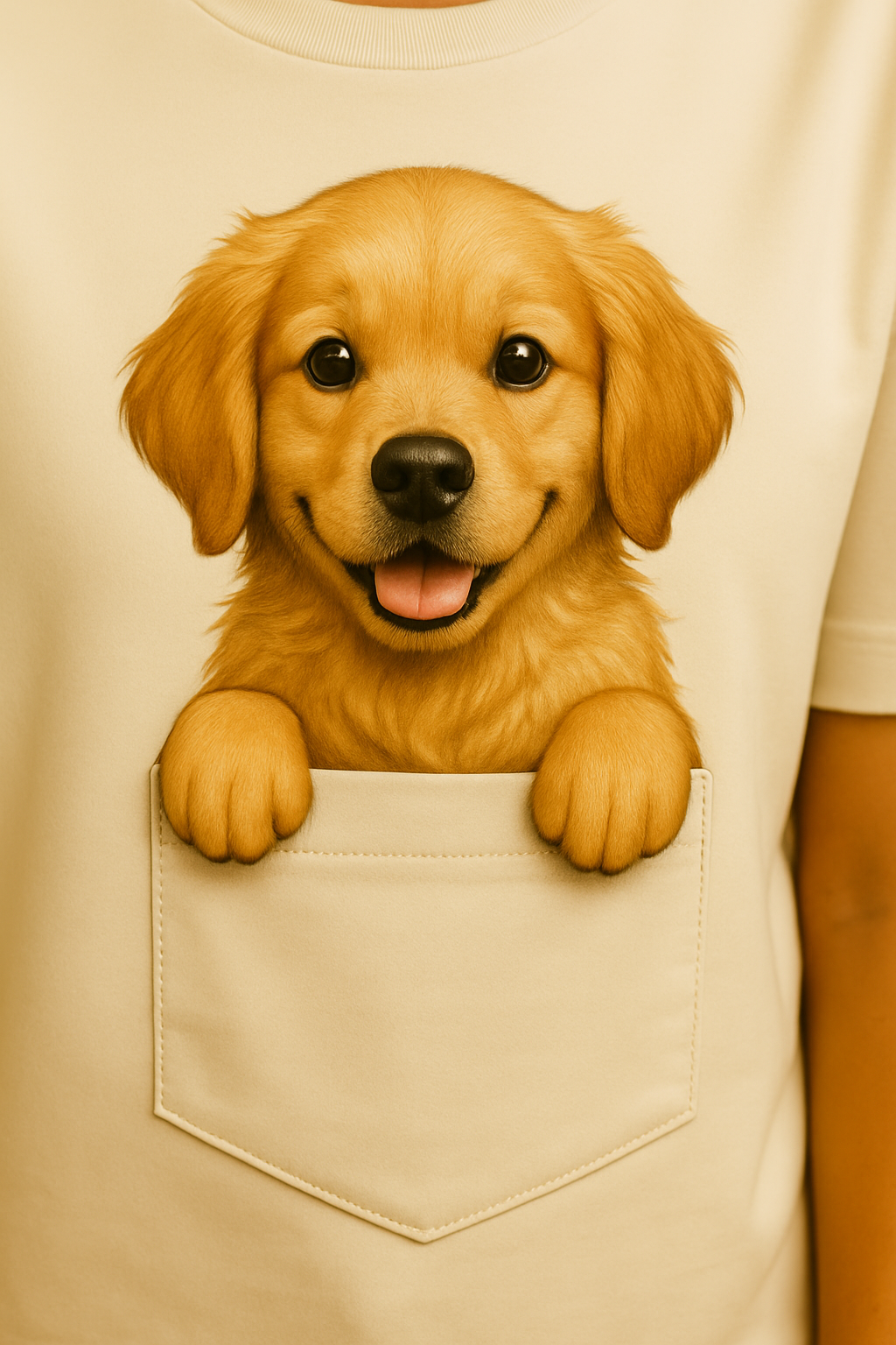 Classic Pocket Person Tee - Golden Retriever