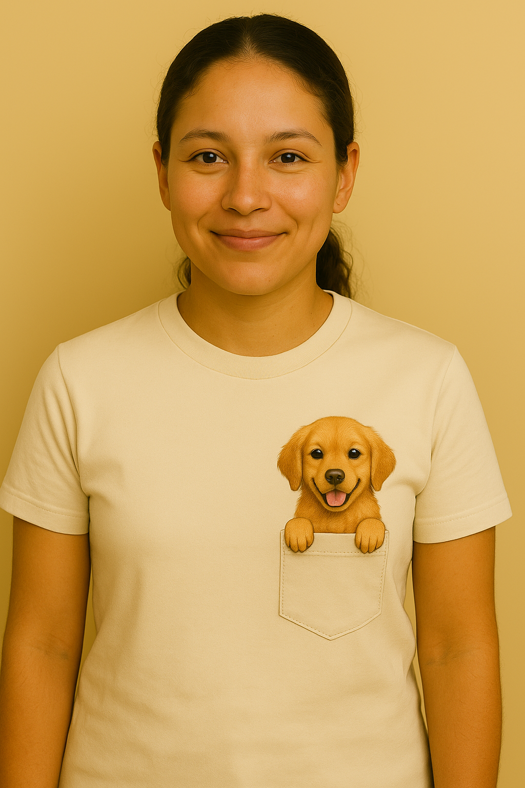 Classic Pocket Person Tee - Golden Retriever