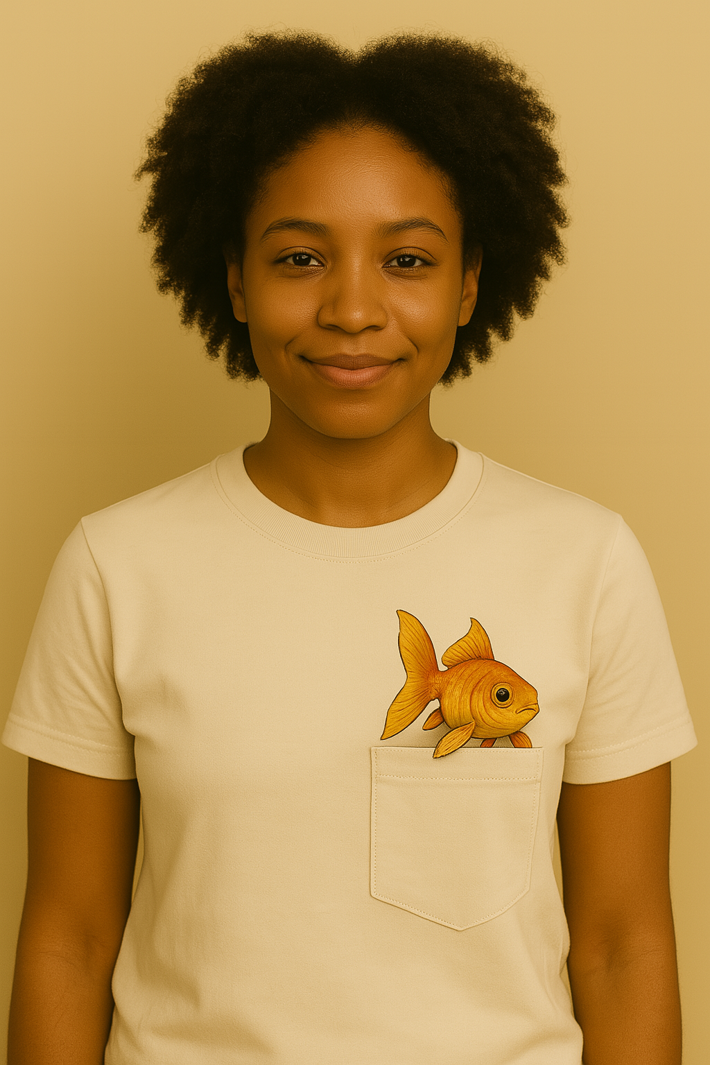 Classic Pocket Person Tee - Goldfish