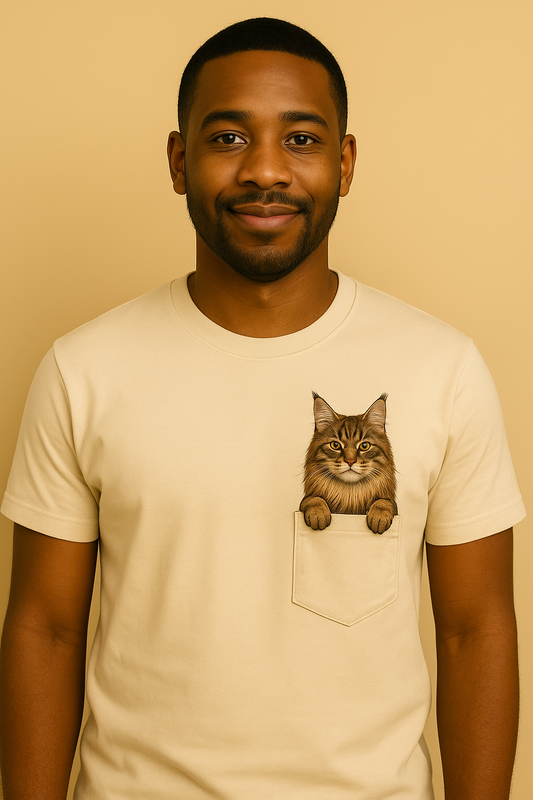Classic Pocket Person Tee - Maine Coon