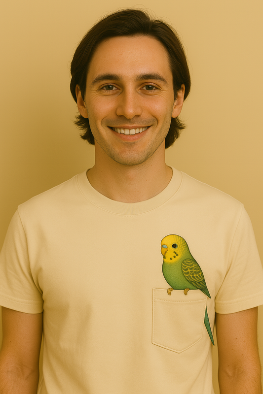 Classic Pocket Person Tee - Parakeet
