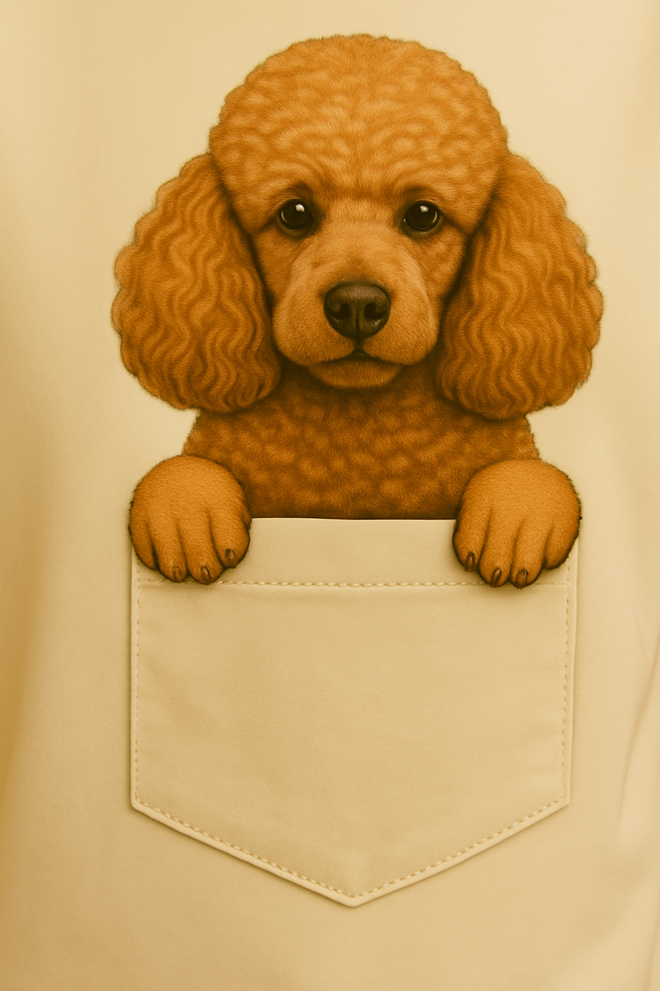 Classic Pocket Person Tee - Poodle