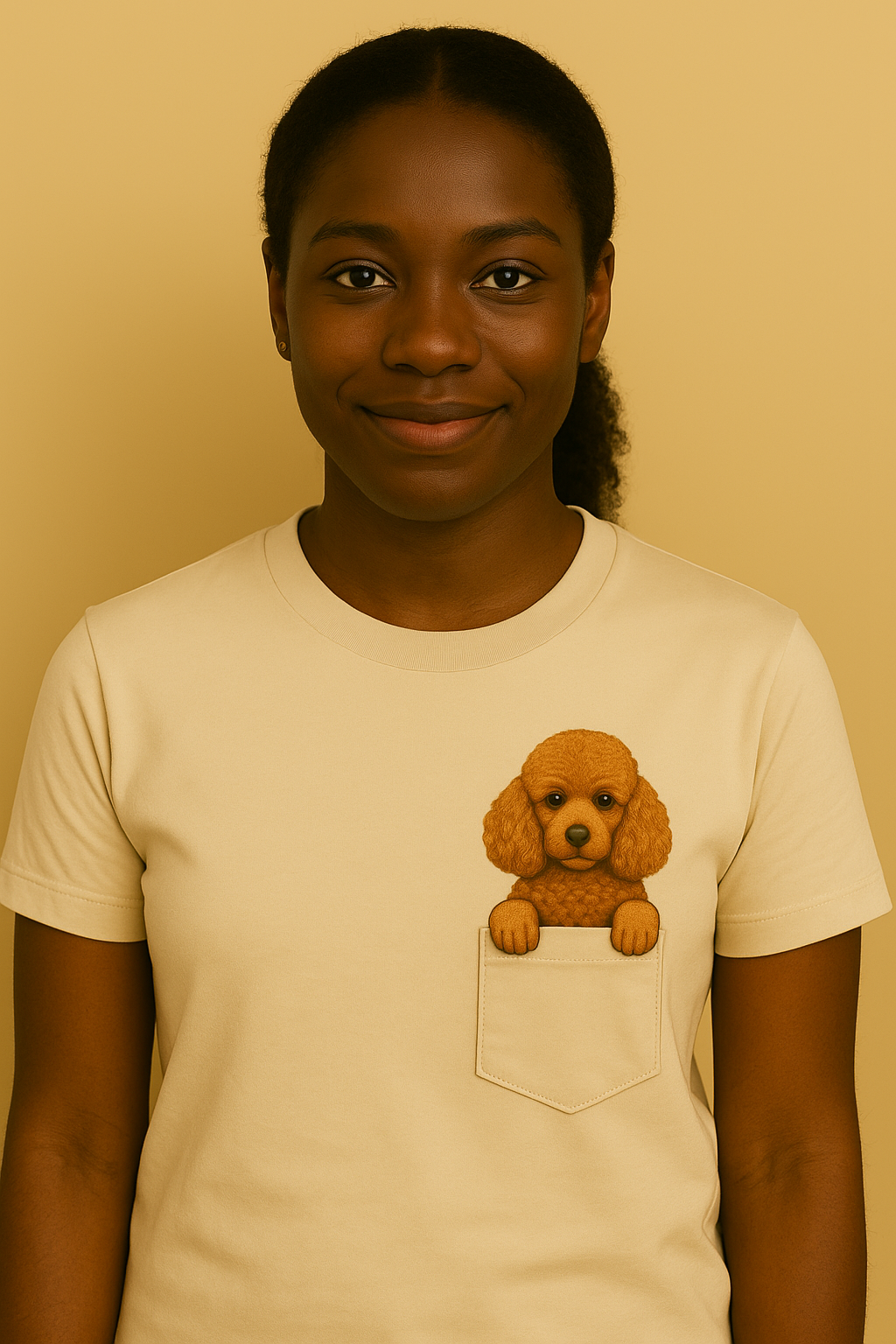 Classic Pocket Person Tee - Poodle