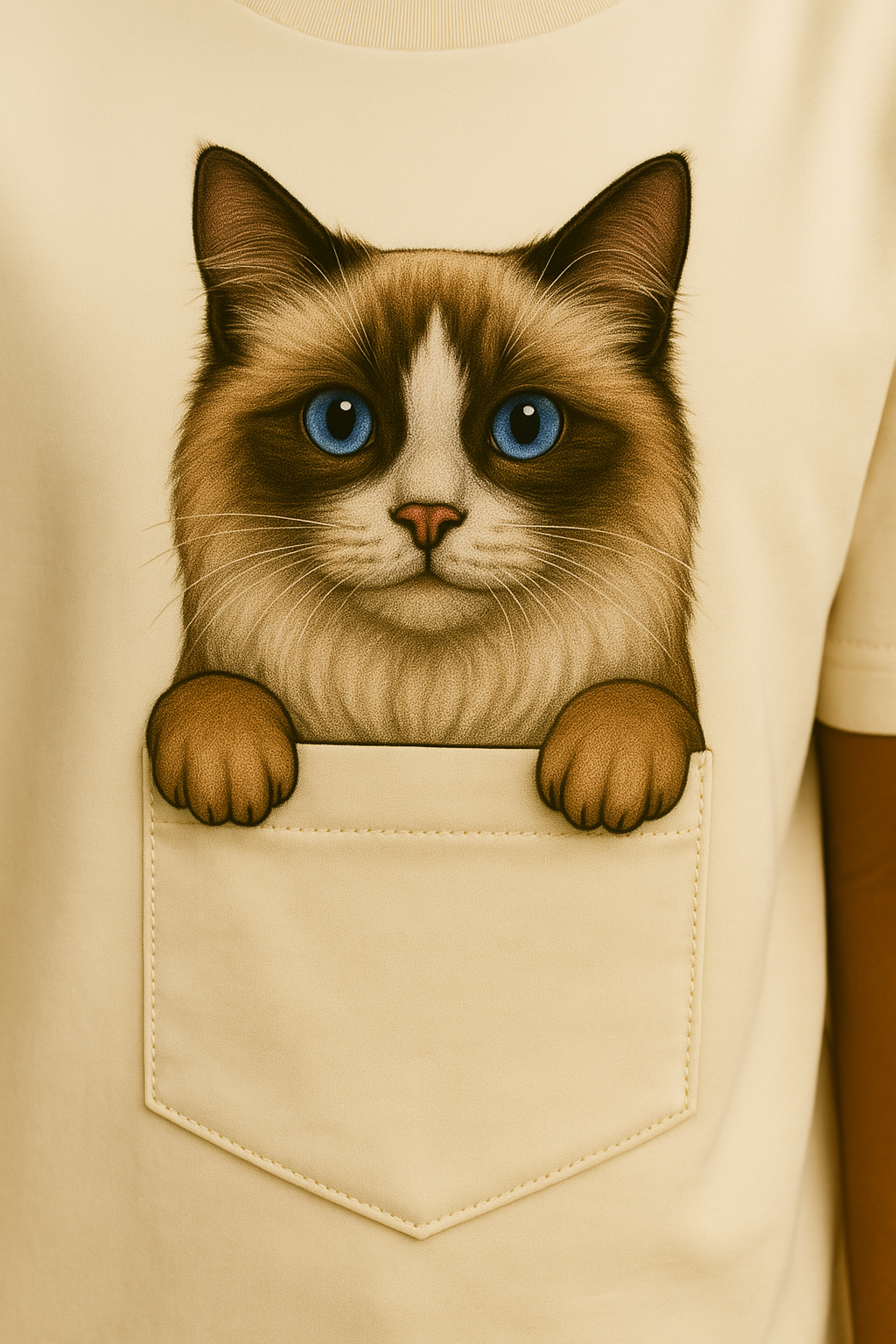 Classic Pocket Person Tee - Ragdoll
