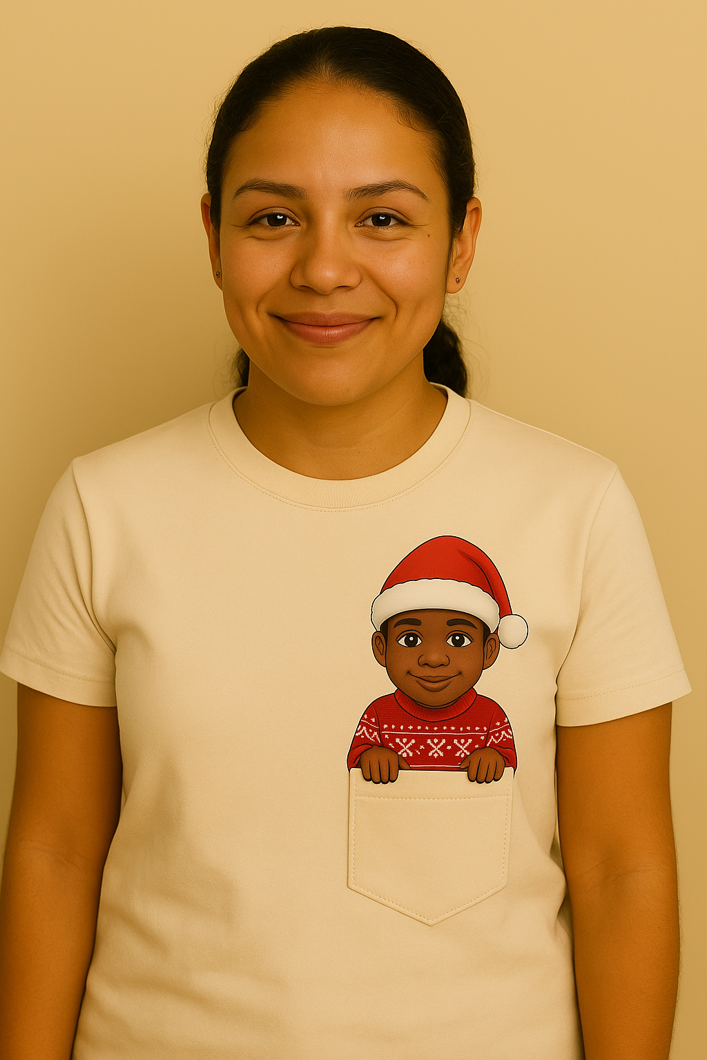 Classic Pocket Person Tee - Christmas